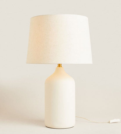 White ceramic base lamps