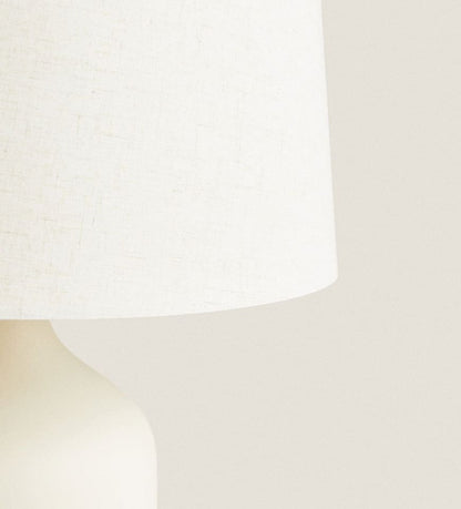 White ceramic base lamps