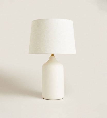 White ceramic base lamps