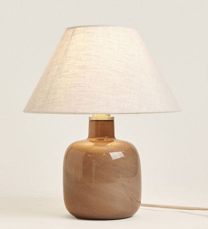 Glass base lamp