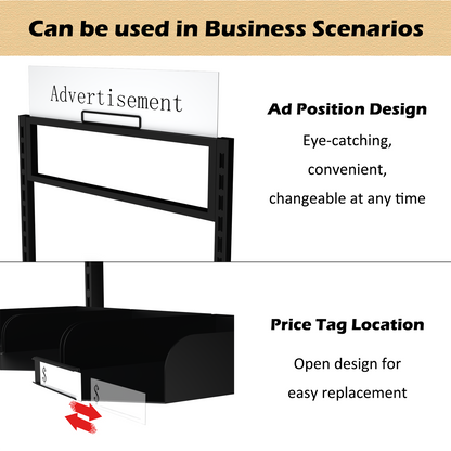 Mobile Boutique Hat Display Tower 180 Cap Capacity