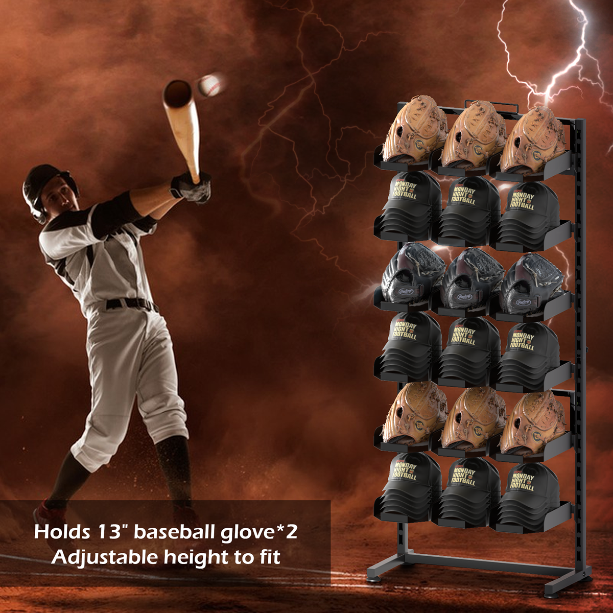 Mobile Boutique Hat Display Tower 180 Cap Capacity