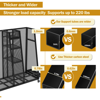 Premium Industrial Mesh Golf Bag Rack and Storage Center